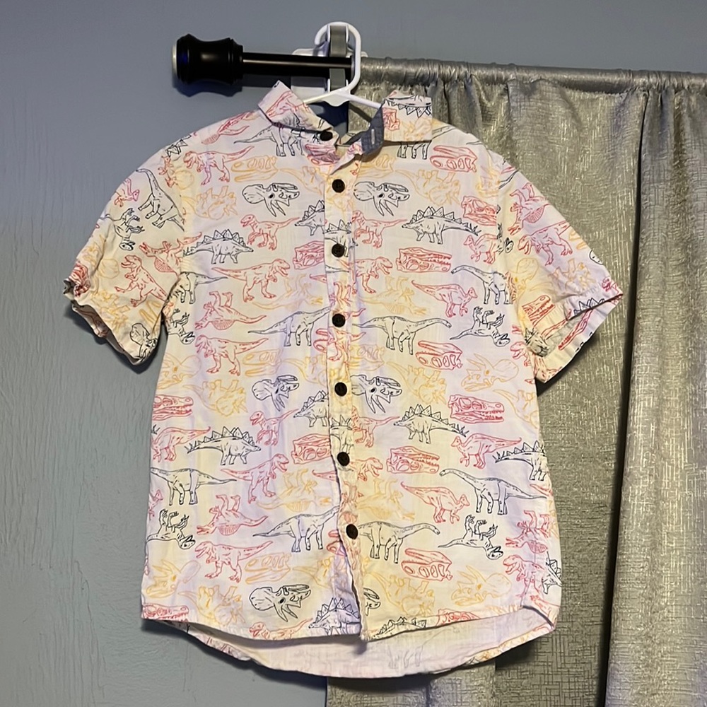 Cat & Jack Dinosaur button down